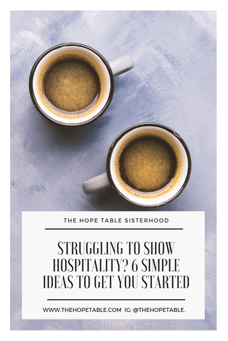 Simple ideas for biblical hospitality