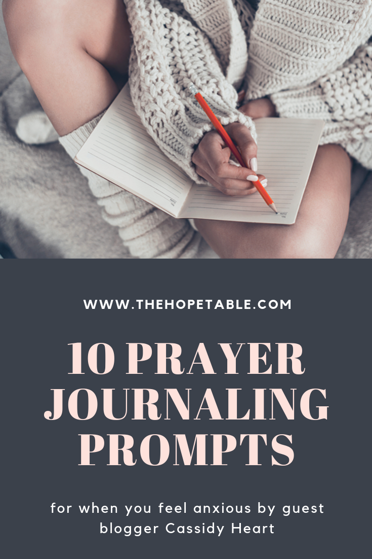Prayer journal prompts for when you are feeling anxious