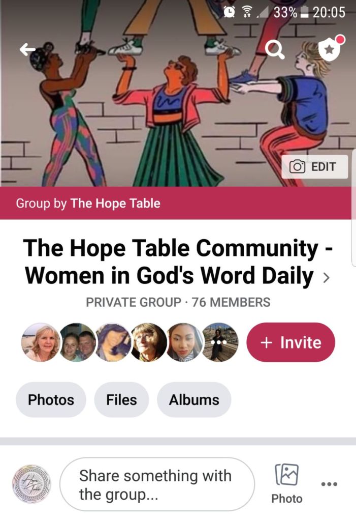 Christian Facebook Group The Hope Table