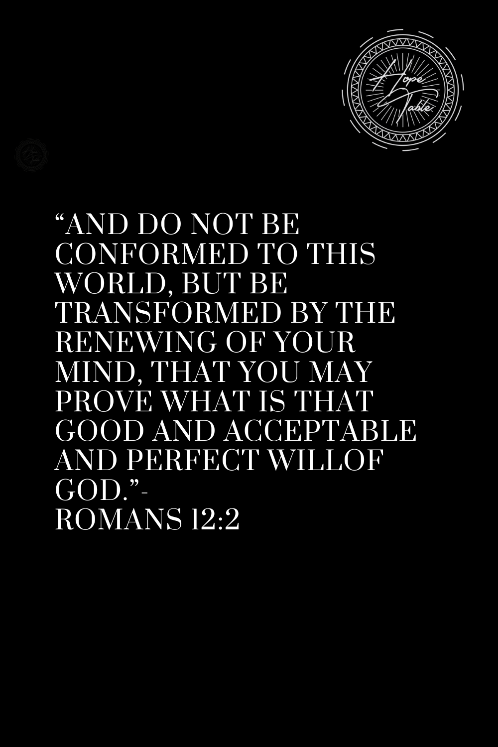 Romans 12:2 pin