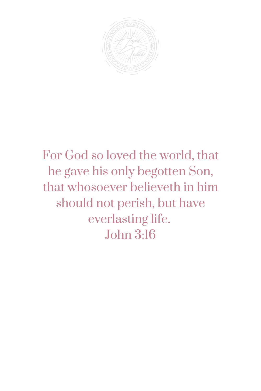 Bible verse John 3:16 Pinterest Pin
