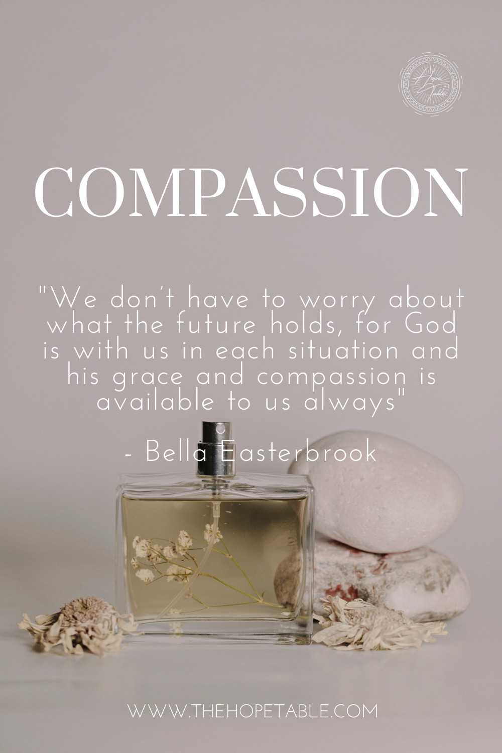 Quote on compassion and grace pinterest pin