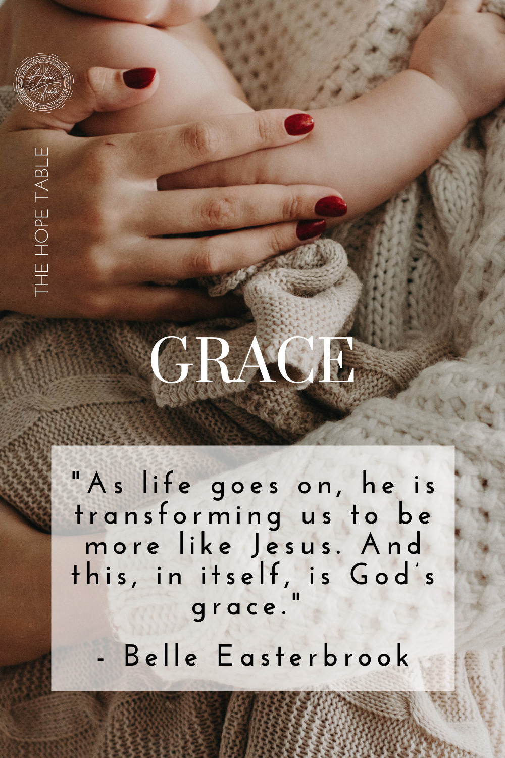Quote about grace Pinterest pin