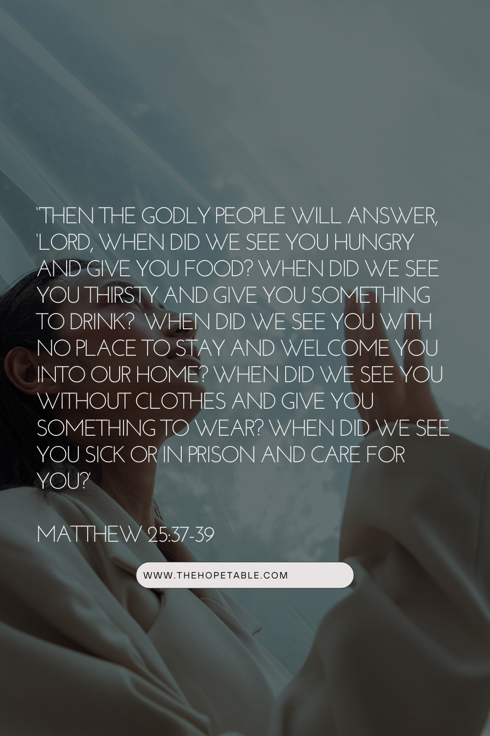 Rough Sleepers UK - Christian Blog Post - Matthew 25:37-39